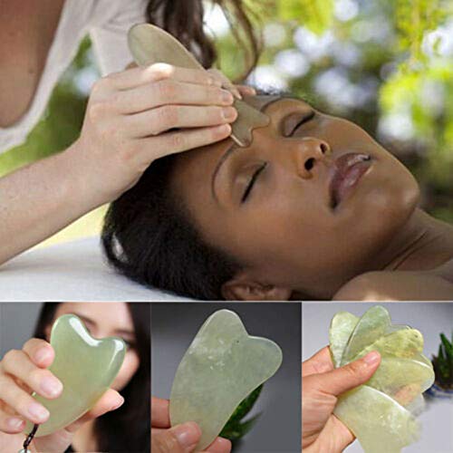 ZHIBO 1pc gua sha body massage du visage médecine conseil jade naturel grattage outil