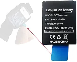 Smart Watch Battery LQ-S1 Rechargable Lithium Battery with 420MAH Capacity as Well as fit for DZ09, A1, V8 smartwatches.