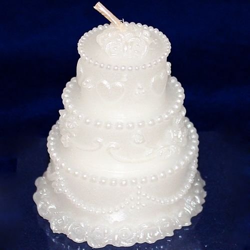 Allforhome 3-Schicht-Kuchen, der Kerzeformseifenform Silikonkerzeform DIY Kerzenherstellung Form Außenformat: 5.1×5.7 cm (2.0 * 2.2 Zoll) Fertige Gewicht (g): 142 - 2