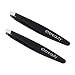 ETEREAUTY Eyebrows Tweezer Slant Stainless Steel Eyebrow Plucking 2 Pieces