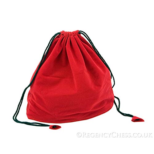 Red Draw String Chess Piece Bag