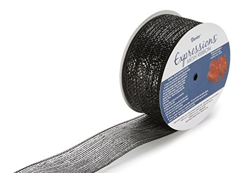 Preisvergleich Produktbild Darice Metallic Mesh Ribbon 2.5" X25yd-Black