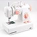 Produktbild JYL 12 Stiche Haushaltsnähmaschine, Mini-Größe Handheld mit Fußpedal 2-Gang-Doppelfaden, elektrische Overlock-Nähmaschine Kleine Haushaltsnähmaschine