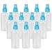 Blue 100ml Empty Plastic Transparent Bottles Sprayer Water Spray Perfume Atomizer Makeup Tool Pack of 12