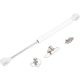 STD Dolap Kapak Gazlı Amortis&ouml;r&uuml; Pistonu Mutfak Dolabı Kapağı Hidroliği 27cm (2, Beyaz 80N)