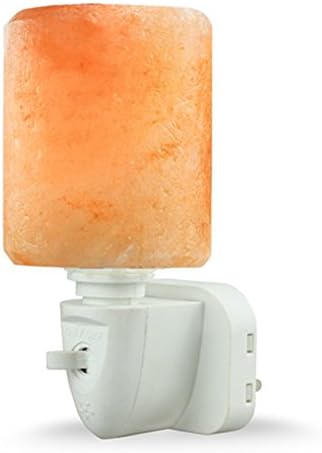 Mini Hand Carved Natural Crystal Himalayan Salt Lamp night light (cylinder-shaped)