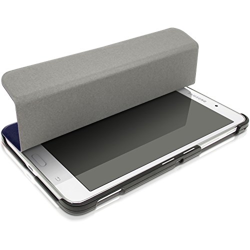 igadgitz Blau PU Ledertasche Hülle Smart Cover für Samsung Galaxy Tab 4 7.0″ SM-T230 mit Multi Winkelbetrachtung Stand + Displayschutzfolie - 3