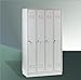 Produktbild DEMA Spind 4-türig lichtgrau 98/50/178 cm RAL 7035