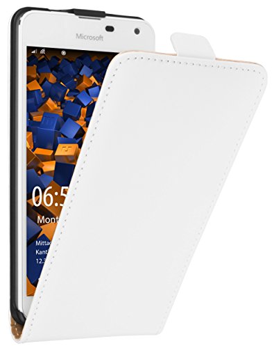 Preisvergleich Produktbild mumbi Flip Case für Microsoft Lumia 650 Tasche weiss