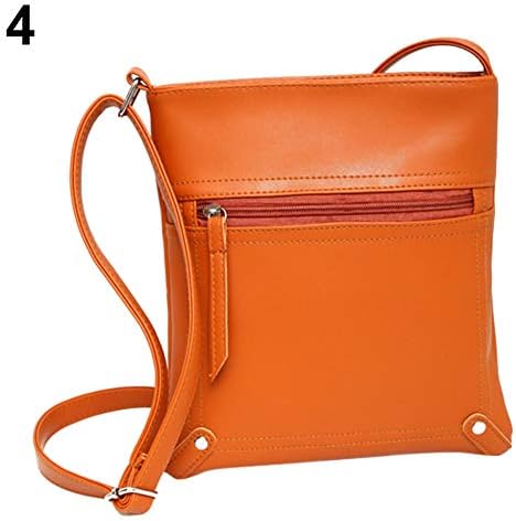 LBOJA Simple Women Faux Leather Travel Daily Cross Body Shoulder Messenger Bag Gift - Red