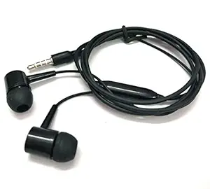 Champ Earphones with Bass, Durable Cable, Built-in Mic, Earbuds(Active Black/White)