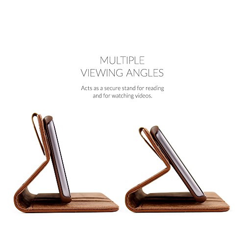 Snugg Funda iPhone 6s  8482  - Carcasa Marr  n De Cuero  PU  con Tapa Y Una Garant  a De por Vida para Apple iPhone 6s