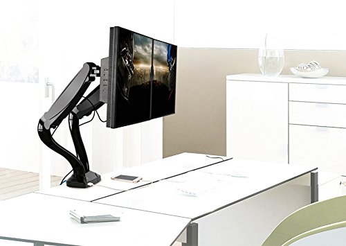 Ofertas Para Maclean - Mc 674 - soporte brazo doble para escritorio con
muelle neumático ( resorte de gas) Revisión