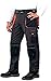 Produktbild Leber&Hollman Arbeitshose für Herren - Sicherheitshose für Männer - mit Taschen für Kniepolster - Bundhose - Berufsbekleidung - Schwarz / Orange - Größe 58