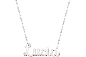 cotigo Collar Nombre Acero-Incluye Tarjeta con Significado Hermoso-Colgante Nombre Plateado o Dorado-Regalos Personalizados para Mujer-Cumpleaño-Navidad-Día de madre-San valentín