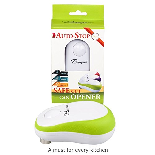 BangRui Elektrischer Dosenöffner AKTUELLE VERSION Automatischer Dosenöffner Elektrisch Handfrei Schnell Sicher Intelligente Stopp-Funktion für Senioren Alte Leute Rechts- und Linkshänder (Grün) - 7