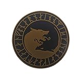 Tela de alta calidad. YA-Uzeun Parche táctico de Lobo Vikingo, Bandera mágica, calcomanías para decoración