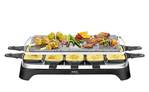 Tefal PR4578 Pierrade Raclette für 10 Personen mit abnehmbarer Grillplatte, 1350 W, schwarz / edelstahl - 5