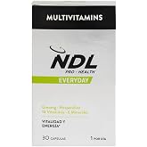 Multivitamins and minerals with Ginseng and hesperidin | NDL Pro-Health | Physical &amp; Mental Energy | Vitamins for Fatigue &amp; F