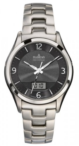 Dugena - Herrenuhr - Funk Adagio - Analog-Digital - Quarzwerk - silber/schwarz - 4409167 Dugena - Herrenuhr - Funk Adagio - Analog-Digital - Quarzwerk - silber/schwarz - 4409167
