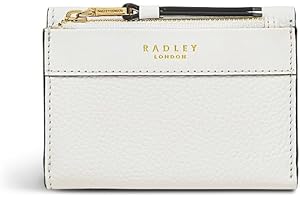 RADLEY London Zippy Small Trifold Purse for Women, in White Soft Grained Leather