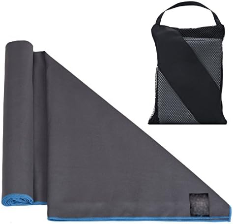 Microfiber Ultra Fast-dry Sports and Travel Towel, EveShine Ultra Compact Absorbent and Quick Drying Sports Towels for Camping, Beach, Pool, Gym, Yoga, Pilates or Bath - 27.6 inch x 55 inch