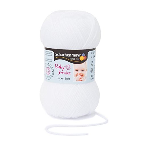 Schachenmayr 9807527-01001 Super Soft Weiß Handstrickgarn, Wolle, 14 x 6.6 x 7 cm