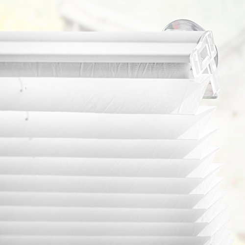Lichtblick DPS.M06.01 Dachfenster Plissee Easyfix, ohne Bohren Weiß 59,3 cm x 100 cm (B x L) M06/MK06 - 5