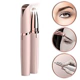 Epilateur Visage electrique pour les Femmes sans douleur,99native Femmes Indolore Épilateur,Rasoir électrique Sourcil femme (Rose Gold)