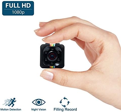 Mini Spy Hidden Camera, UYIKOO® 1080P Full HD 6 LED Infrared Night Vision Motion Detection Portable Spy Camera Home Surveillance Camera Nanny Cam