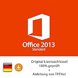 MS Office 2013 Standard 32 bit & 64 bit Vollversion Original Lizenzschl�ssel per Post und E-Mail + Anleitung von TPFNet� - Versand maximal 60Min - 