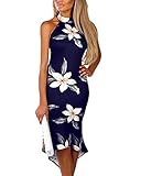 Saison: YOINS Elegante Kleider Damen perfekt für Frühling und Sommer, angenehm zu tragen. Dies Ballkleid Damen wird somit zum perfekten Outfit für den entspannten Stadtbummel mit der besten Freundin oder dem ersten Date im angesagten Cafe.