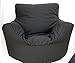 Children's Bean Bag Gaming Arm Chair Seat With Beans Black With Polystyrene Filling Hallways ®