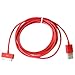 Produktbild High Value 2 Meter 30 Pin USB Kabel / Blei (rot) compatiable für Apple iPad3, iPad2, Ipad 3G, 3GS, 4, 4S und iPod-Reihe