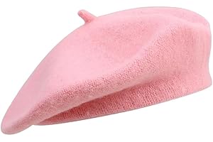 NOKDAL Cappello Basco Nero Donna Basco Francese Classico Basco Lana Parigino Autunno Berretto Primavera Colore Solido Cappello da Artista Inverno Berretti Uomo per Abbinare Abito e Gonna