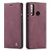 Produktbild Yichxu Huawei P30 Lite Hülle, Premium Leder Handyhülle für Huawei P30 Lite, Magnet Flip Ledertasche Schutzhülle Standing Lederhülle Tasche Stoßfest Klapphülle Case Cover mit Kartenfächer, Rot