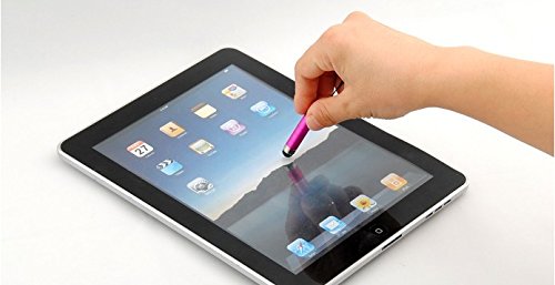 Sunrive® 6 pcs universal Stylus Stift Eingabestift mit 3,5 mm Staubschutz Stöpsel Kappe Premium Touchstift verschiedenen Farben für alle Geräte mit kapazitiven Touchscreen Smartphone Handy PDA Tablet PC. - 2