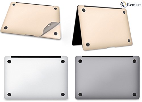 kemket Full Body Haut Aufkleber 5 in 1 Schutzhülle Vinyl Aufkleber für MacBook Pro mit Retina Display, kemket Displayschutzfolie für Apple Mac Book Laptop, enthalten Top + Bottom Schutzfolie + Trackpad die Haut + Displayschutzfolie Folie, einfach zu installieren & Auto Absorption - 6
