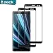 Produktbild Xperia XZ3 Panzerglas Schutzfolie [2 Stück] [3D COVERAGE] 9H Härtegrad Panzerglasfolie für Sony Xperia XZ3 [Kratzfest][Fingerabdruck-frei] Gehärtetem Glas Displayschutzfolie für Xperia XZ3 (Schwarz)