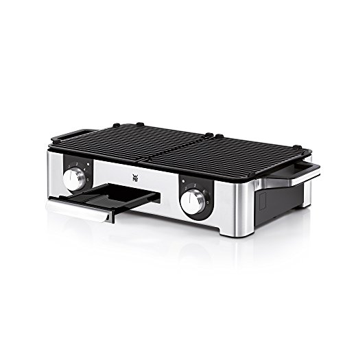 WMF LONO Master-Grill, 2400 W, 2 getrennt regulierbare Grillflächen, Outdoor-Zertifizierung, cromargan matt / silber - 6