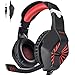 Produktbild INSMART PS4 Headset, PC Gaming Headset Also for Xbox One, Nintendo Switch, Laptop, Smartphone und Mehr - 3,5mm Noise Cancelling Gaming Kopfhörer mit Mikrofon, Surround Sound