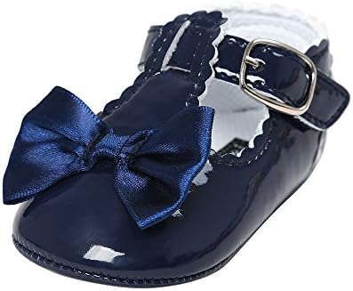 Baby Girls Princess Shoes with Bows Newborn Infant Soft Sole Bowknot Crib Sneakers