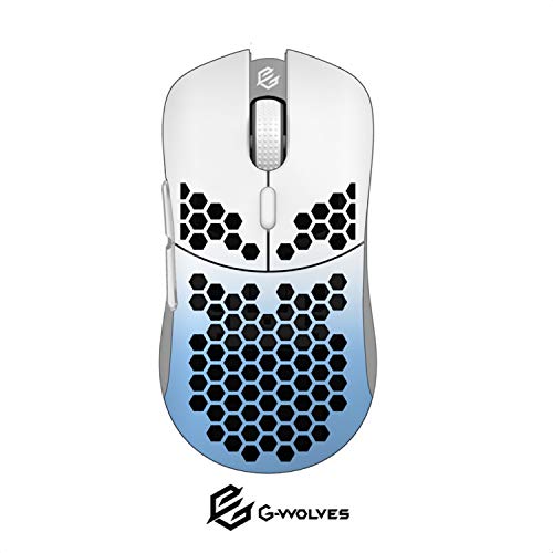 G-Wolves HT-M 3389 Ultra Ligero Honeycomb Shell Wired Gaming Mouse hasta 16000 CPI - 6 Botones - 2.18 oz (61g)