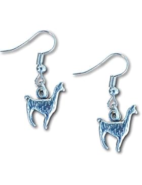 Lama Alpaka Silber Charm Figur Ohrringe von Farralone