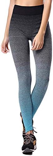 June Julien Women Very Comfortable Pantyhose Sports Running Workout Good Elasticity yuga Legging Pants (Large, Blue)