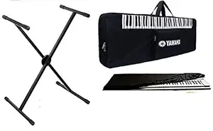 Mexa Compatible With Yamaha PSR-E463 Keyboard Bag Padded Quality With Keyboard Stand & Dust Cover Combo Pack.