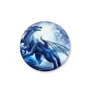 Woopme Stylish Blue Dragon Printed Mouse Pad PC Laptop Desktop Computer Boys Girls Kids Mouse Pads Smooth Gaming Non Slip Rubber Base L x H 20 x 20 CMS