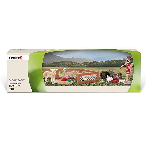 Schleich Girl With Baby Animals