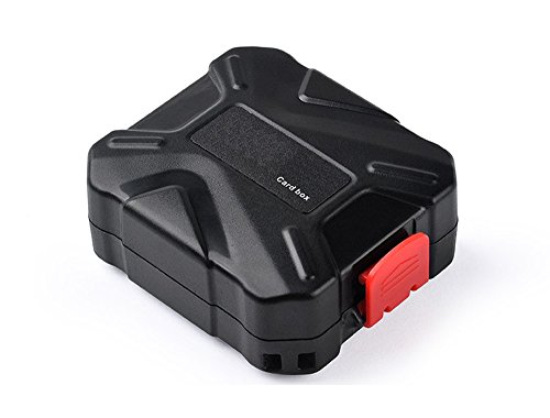 flashwoife Turtle-SD3MSD2CF2XQD2S spritzwassergeschütze Speicherkarten Schutzbox für 3 Stück SDHC und 2 Stück MicroSD und 2 CF and 2 XQD Cards Case in schwarz mit schwarzem Inlay - 2