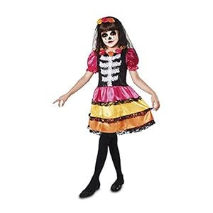 My Other Me Disfraz Catrina esqueleto para niña (Viving Costumes)